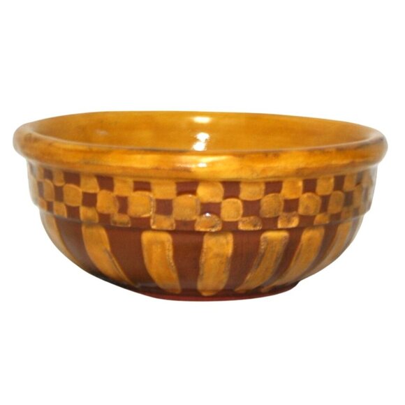 MacKenzie-Childs Other - MacKenzie Childs Wittika Peanuts Bowls 5.5" Pair Hand Painted 1983 Farmhouse